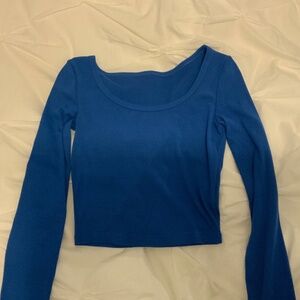 Blue long sleeve size small